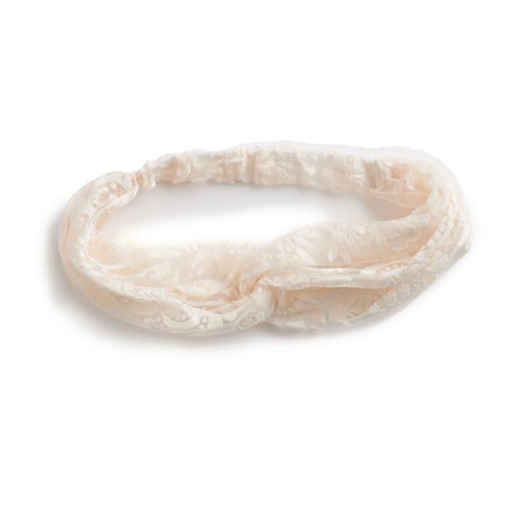 Mudd&reg; Floral Lace Wrap Headband, Women's, White