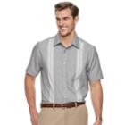 Big & Tall Haggar Regular-fit Microfiber Woven Button-down Shirt, Men's, Size: Xxl Tall, Black