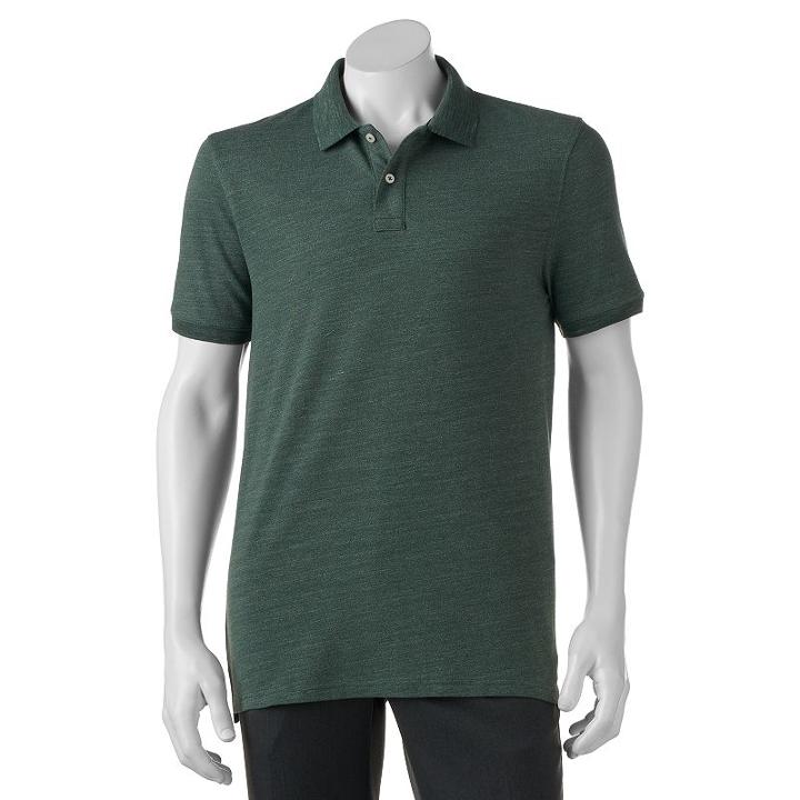 Men's Sonoma Goods For Life&trade; Flexwear Classic-fit Pique Polo, Size: Large, Med Green