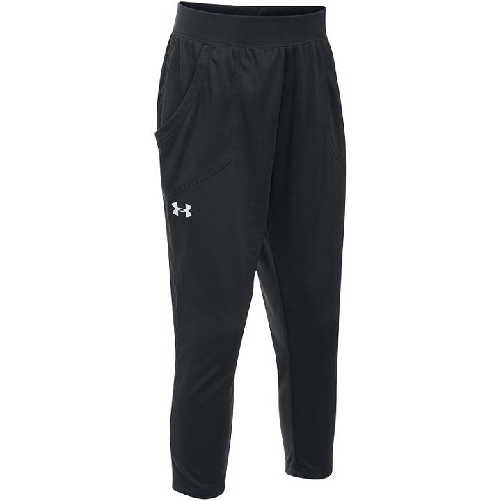 Girls 7-16 Under Armour Tech Capri Leggings, Girl's, Size: Small, Black