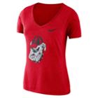 Women's Nike Georgia Bulldogs Vault Tee, Size: Xl, Red
