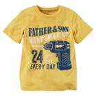 Boys 4-8 Carter's Father & Son Handyman Co. Graphic Tee, Size: 8, Yellow