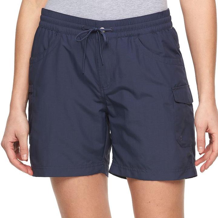 Women's Columbia Amberley Stream Cargo Shorts, Size: Large, Purple Oth