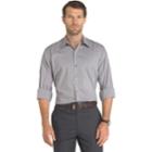 Men's Van Heusen Traveler Stretch Classic-fit No-iron Button-down Shirt, Size: Large, Med Grey
