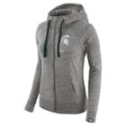 Women's Nike Michigan State Spartans Vintage Full-zip Hoodie, Size: Large, Grey
