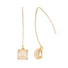 Dana Buchman Square Stone Threader Earrings, Women's, Multicolor