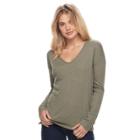 Juniors' So&reg; Double Bar V-back Tunic, Teens, Size: Xl, Dark Green