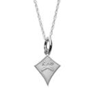 Logoart Sterling Silver Kappa Alpha Theta Sorority Kite Pendant Necklace, Women's, Size: 18, Grey