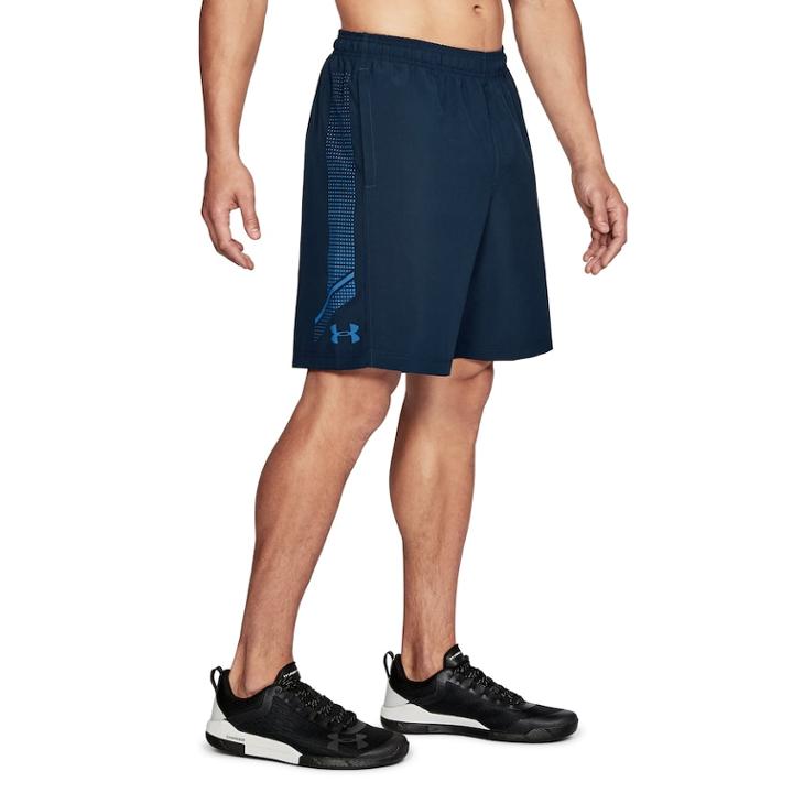 Men's Under Armour Woven Graphic Shorts, Size: Large, Dark Blue