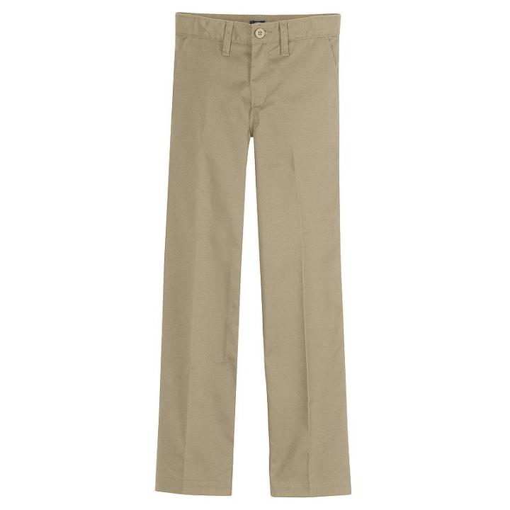 Boys 8-20 Dickies Flex Slim-fit Straight-leg Ultimate Khaki Pants, Boy's, Size: 18, Dark Beige