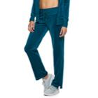 Women's Tek Gear&reg; Velour Mid-rise Sweatpants, Size: Large, Dark Blue