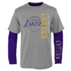 Boys 8-20 Los Angeles Lakers Tee Combo Set, Size: L 14-16, Grey