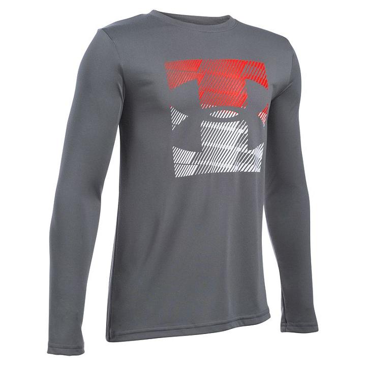 Boys 8-20 Under Armour Logo Tee, Boy's, Size: Medium, Silver