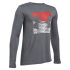 Boys 8-20 Under Armour Logo Tee, Boy's, Size: Medium, Silver