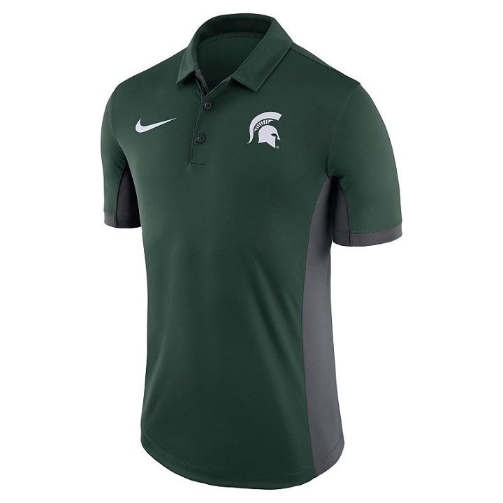 Men's Nike Michigan State Spartans Dri-fit Polo, Size: Xl, Green