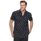 Big & Tall Apt. 9&reg; Premier Flex Plaid Modern-fit Stretch Woven Button-down Shirt, Men's, Size: Xxl Tall, Black