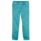 Girls 4-8 Carter's Solid Pull-on Pants, Size: 4, Turquoise/blue (turq/aqua)