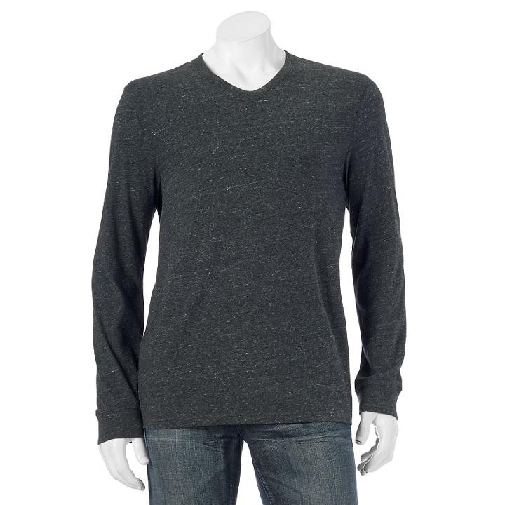 Big & Tall Sonoma Goods For Life&trade; Everyday Tee, Men's, Size: L Tall, Dark Grey