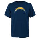 Boys 8-20 Los Angeles Chargers Logo Tee, Size: M 10-12, Blue (navy)