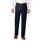 Men's Haggar Coastal Comfort Classic-fit Stretch Flat-front Chino Pants, Size: 38x30, Blue