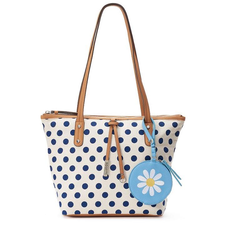 Rosetti Annemarie Tote With Flower Coin Purse, Women's, Beige Oth