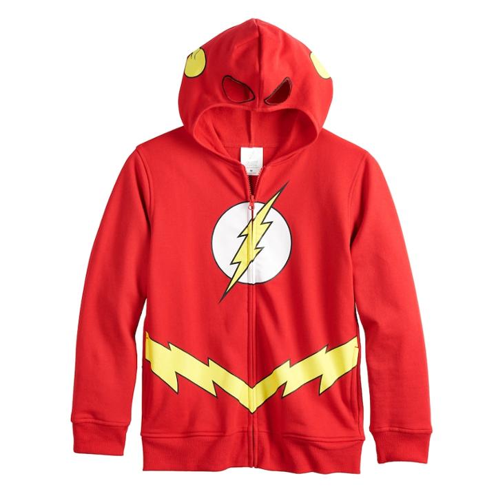 Boys 8-20 Dc Comics The Flash Logo Fleece Hoodie, Size: Small, Brt Red