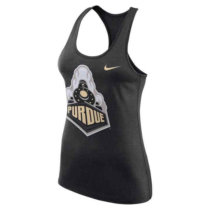 Women's Nike Purdue Boilermakers Dri-fit Touch Tank Top, Size: Medium, Black