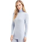 Women's Cuddl Duds Softwear Turtleneck, Size: Small, Med Blue