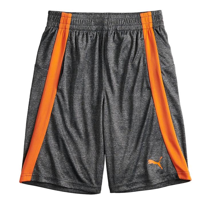 Boys 8-20 Puma Performance Shorts, Size: Large, Grey (charcoal)