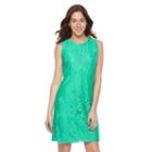 Women's Ronni Nicole Daisy Lace Shift Dress, Size: 14, Med Green