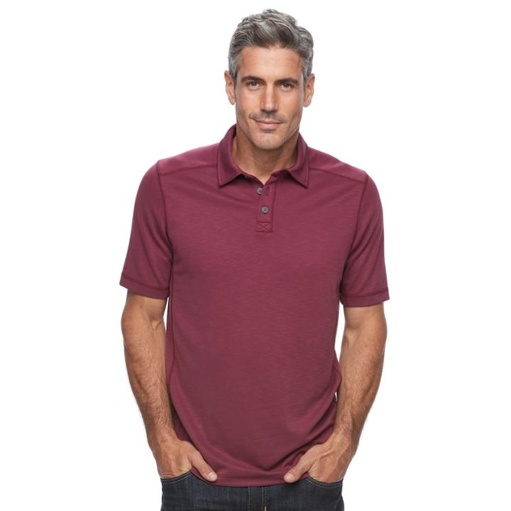 Men's Croft & Barrow&reg; Classic-fit Outdoor Slubbed Performance Polo, Size: Xxl, Red
