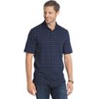 Big & Tall Arrow Window Pane Polo, Men's, Size: Xl Tall, Blue (navy)