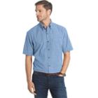 Men's Arrow Boardwalk Bay Classic-fit Crosshatch Button-down Shirt, Size: Medium, Blue Other