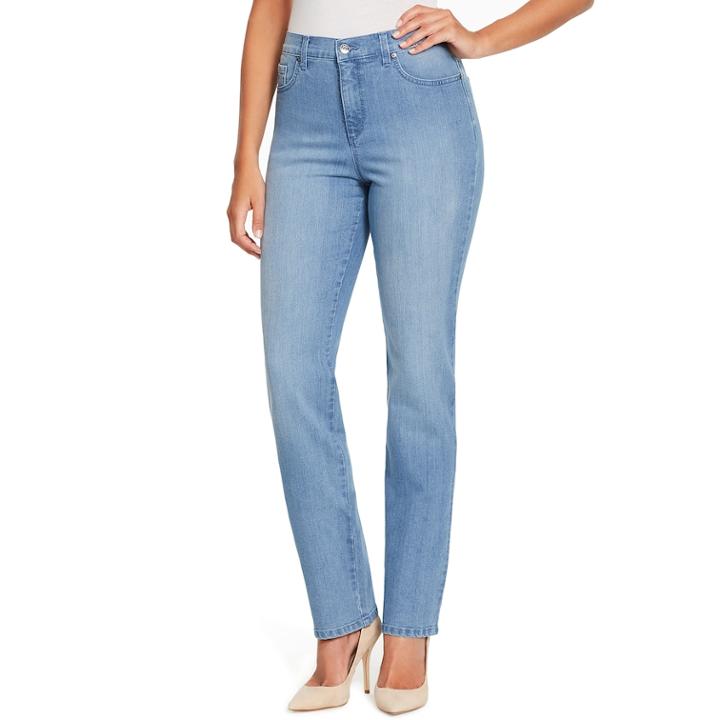 Women's Gloria Vanderbilt Amanda Embellished Jeans, Size: 2 - Regular, Med Blue