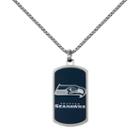 Men's Stainless Steel Seattle Seahawks Dog Tag Necklace, Size: 22, Silver