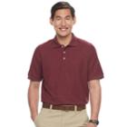 Men's Croft & Barrow&reg; Pique Performance Polo, Size: Xl, Dark Red