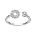 Lc Lauren Conrad Double Circle Open Ring, Women's, Size: 7.50, Silver