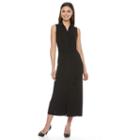 Women's Dana Buchman Midi Shirtdress, Size: Large, Black
