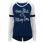 Juniors' Penn State Nittany Lions Split Back Raglan Tee, Teens, Size: Medium, Dark Blue