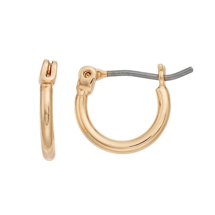 Napier Nickel Free Huggie Hoop Earrings, Women's, Gold