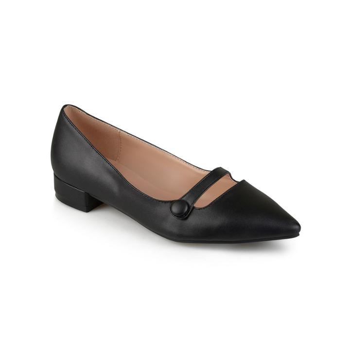 Journee Collection Vasha Women's Pointed Dress Shoes, Girl's, Size: 9, Black