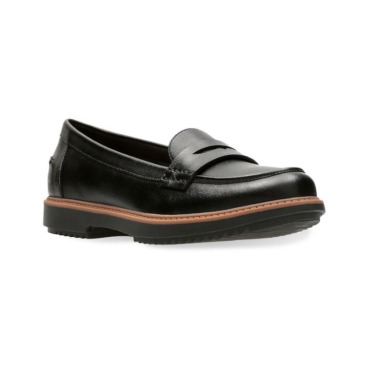 Clarks Raisie Eletta Women's Penny Loafers, Size: 8.5 Wide, Oxford