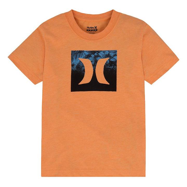 Boys 4-7 Hurley Squared Up Graphic Tee, Boy's, Size: 7, Orange Oth