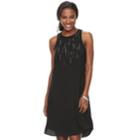 Women's Apt. 9&reg; High Neck Shift Dress, Size: Large, Black