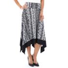 Women's Ab Studio Geometric Handkerchief Skirt, Size: Regular, Ovrfl Oth
