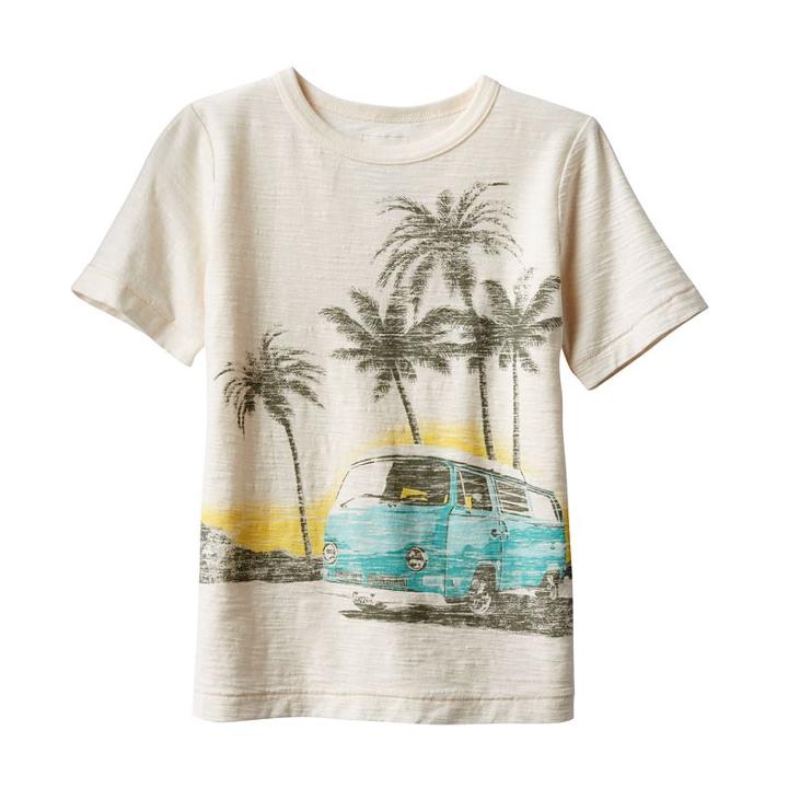 Boys 4-7x Sonoma Goods For Life&trade; Slubbed Graphic Tee, Boy's, Size: 5, White Oth