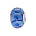 Individuality Beads Sterling Silver Murano Glass Bead, Women's, Blue