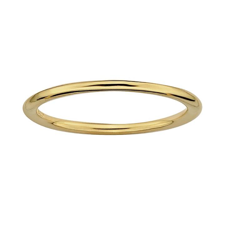 Stacks And Stones 18k Gold Over Silver Stack Ring, Women's, Size: 10, Yellow