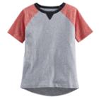 Boys 4-10 Jumping Beans&reg; Slubbed Raglan Tee, Boy's, Size: 4, Light Grey