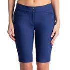 Women's Tail Island Escape Georgette Golf Shorts, Size: 14, Blue (navy)
